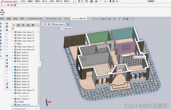 透過solidworks模擬遊戲中行走控制