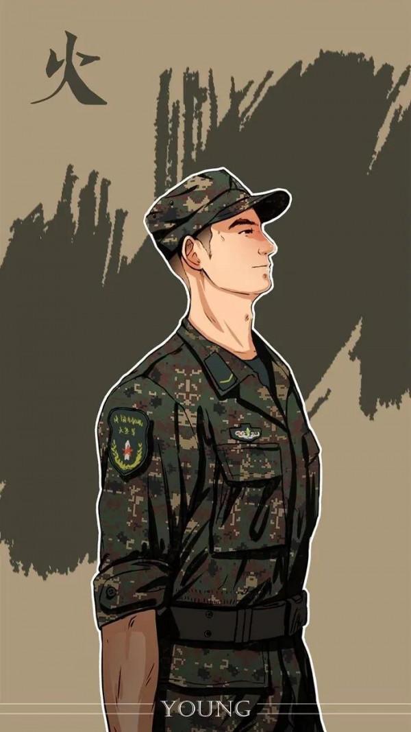 硬核軍人手機桌布：青春有很多樣子，很慶幸青春裡有穿軍裝的樣子
