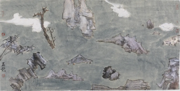 北北駐留回憶錄 陳丙曆：逍遙一遊“觀山水”，筆墨重構“山海觀”