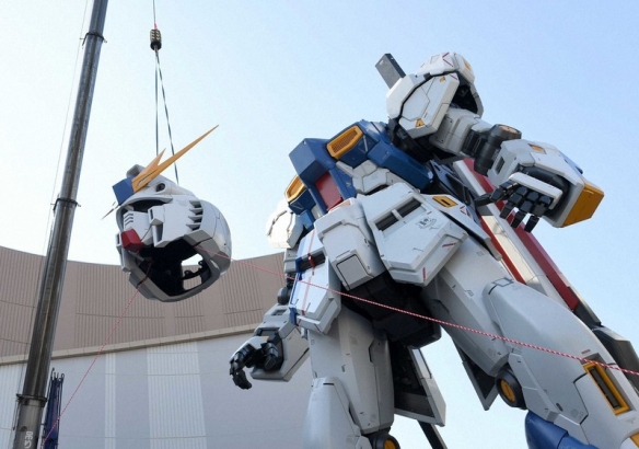 日本福岡高達“上頭”儀式：是目前已立像的最高高達