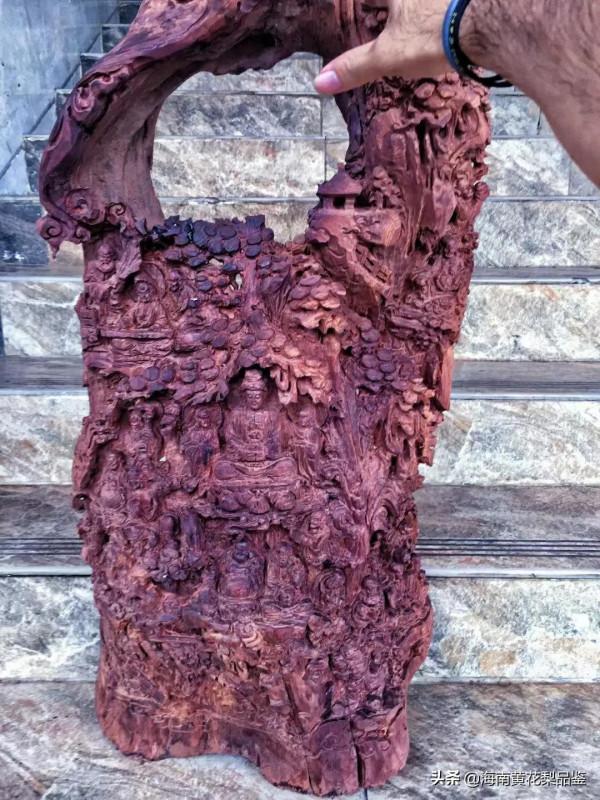 正統海南產—十八羅漢全身雕海南黃花梨老料百年老料終成羅漢