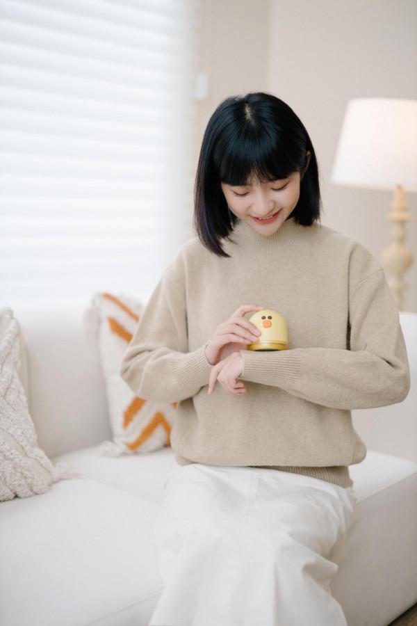 素樂&amp;line聯名毛球修剪器，新衣變舊衣，告別清理毛球的煩惱