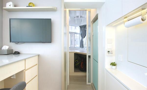 香港80後夫妻買下45㎡小家，搭起地臺將兩室變三室，網友：真的服