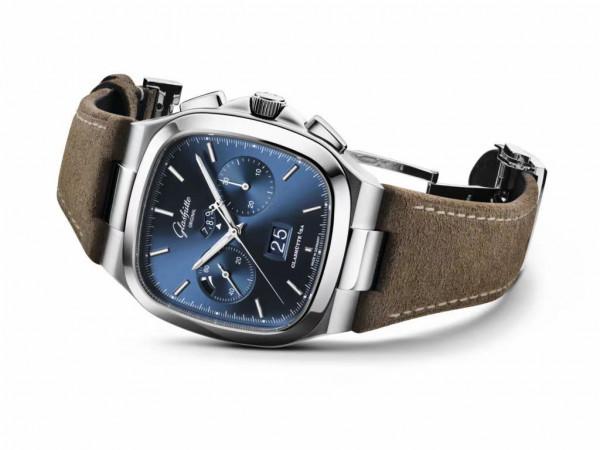 格拉蘇蒂原創推出藍色七十年代全景日曆計時碼錶 格拉蘇蒂原創推出藍色七十年代全景日曆計時碼錶