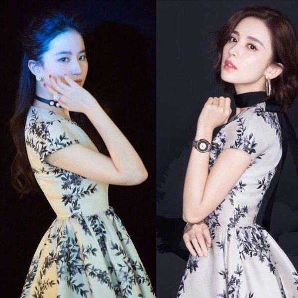 當80後美人遇到90後美人，真是一代不如一代，顏值差距一目瞭然