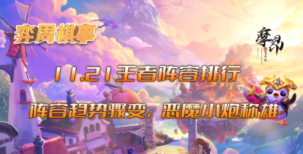 弈周棋事:11.21王者陣容排行,陣容趨勢驟變,惡魔小炮稱雄 弈周棋事:11.21王者陣容排行,陣容趨勢驟變,惡魔小炮稱雄