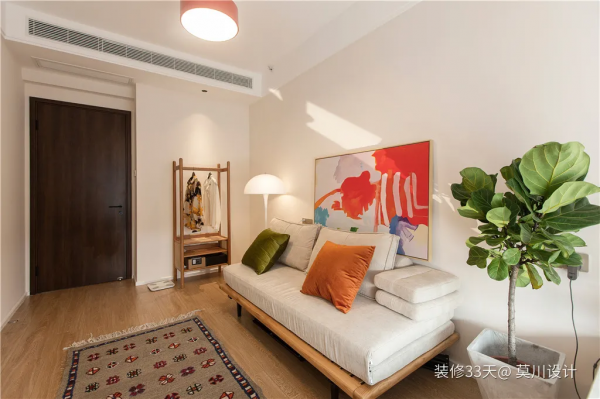 107㎡三室兩廳，一股復古度假的優雅與慵懶