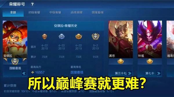 王者巔峰賽質量高，難道就更難贏嗎？