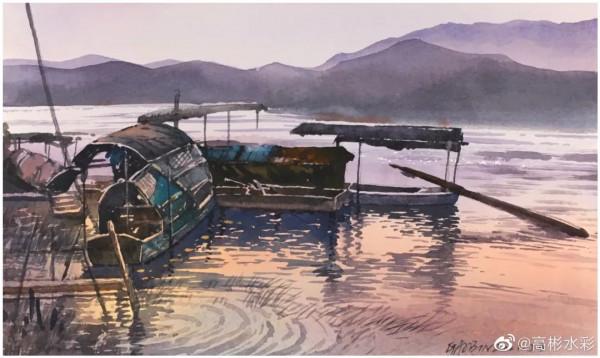 川美畢業的水彩大師，筆下繽紛的花卉、極致的風景靜物，張張迷人