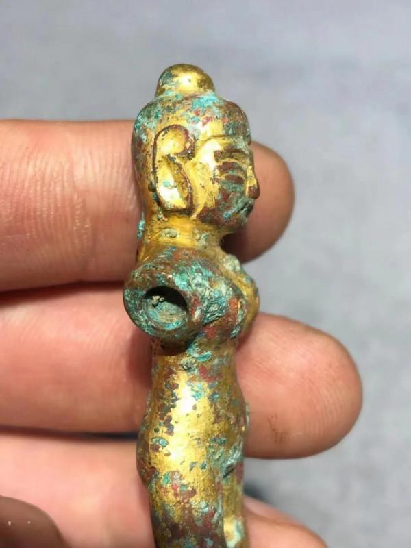 遼金時期銅鎏金武仕鑑賞