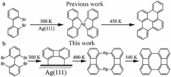 中科大朱儁發教授團隊合成表面吸附誘導的聯苯撐二聚體