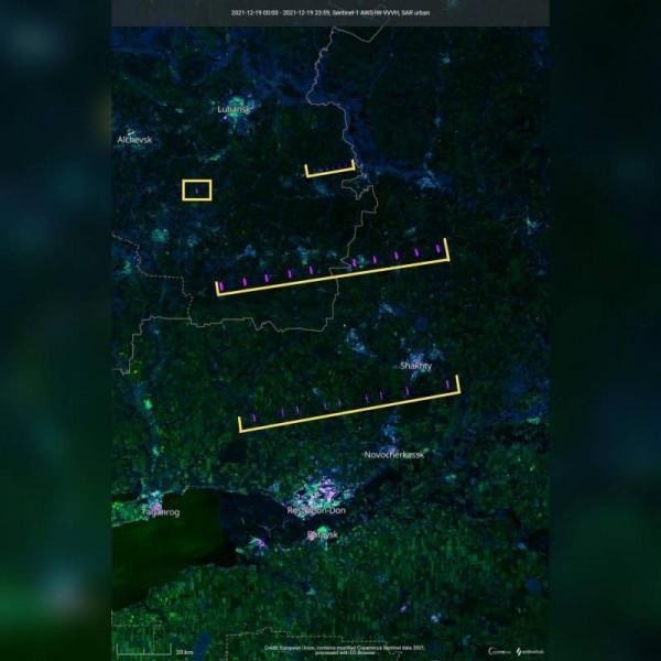 歐洲哨兵1號衛星在烏克蘭東部受到嚴重干擾！俄雷達功不可沒