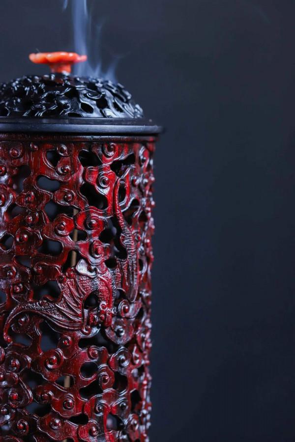 小葉紫檀 | 五福香爐