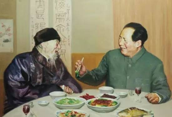 齊白石在畫院作畫，旁人問是否見過毛主席？齊白石：天天見到