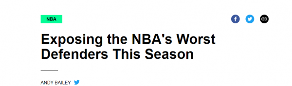 專家列聯盟五大防守漏勺,火箭兩人上榜,新晉榜眼拖累休城? 專家列聯盟五大防守漏勺,火箭兩人上榜,新晉榜眼拖累休城?