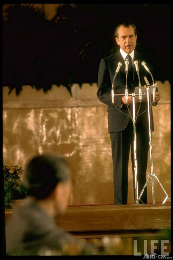 1972年尼克松訪華四場宴會選單及現場照片