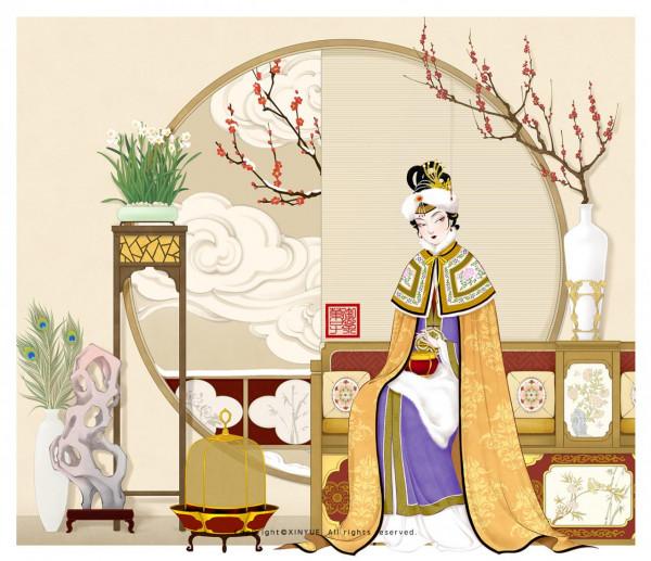 海棠春睡日，紅樓夢醒時