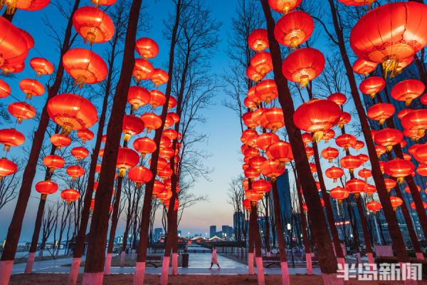 海濱燈籠高高掛