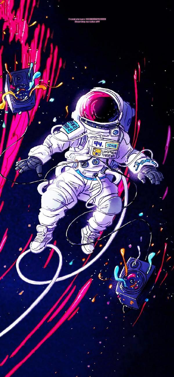 宇航員桌布｜總有一場相遇，帶著溫柔奔赴而來