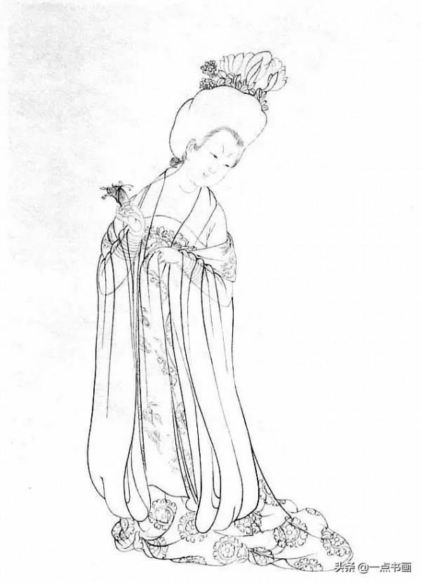 《簪花仕女圖》設色步驟分解 《簪花仕女圖》設色步驟分解