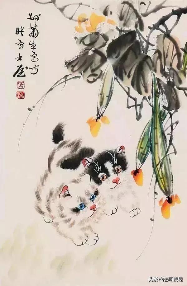 孫菊生筆下的貓有多精彩？看看這46幅國畫吧