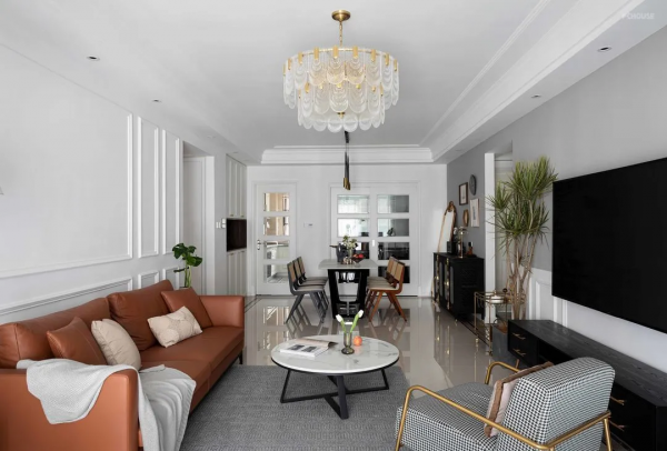 120㎡輕奢風四居室，點滴細節都倍感高階