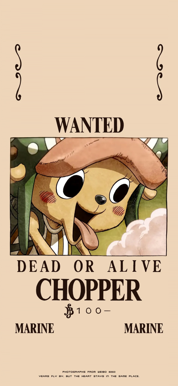 海賊王桌布│通緝令風格桌布