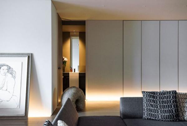 180㎡大平層選極簡風，全屋無主燈設計，高階大氣過30年也不用換