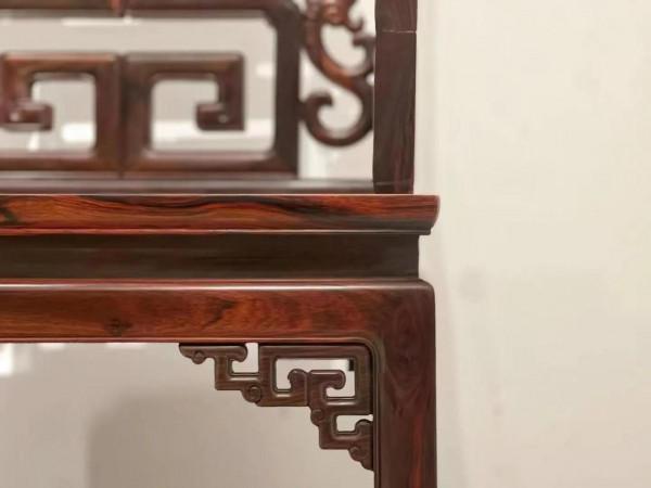 大紅酸枝（交趾黃檀）福壽椅、鑑賞