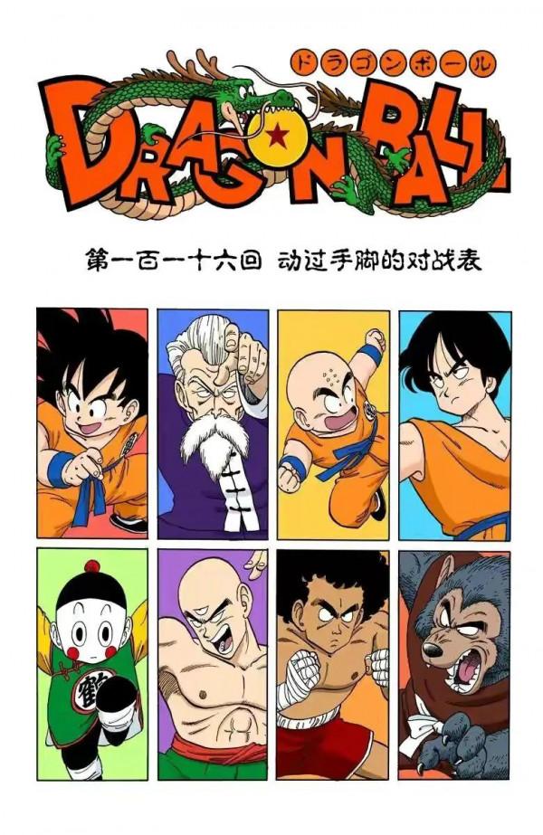 龍珠全綵漫畫116至120回強大的三眼少年天津飯