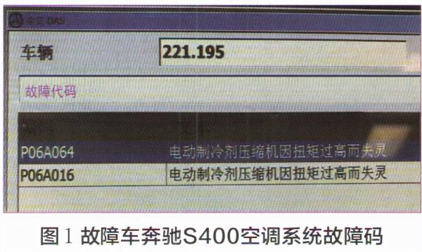 賓士S400混合動力汽車空調不制動檢修