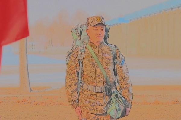 這是屬於空軍通訊兵的新年度開訓水彩照