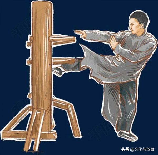 詠春木人樁功法：起式-三星捶-撐掌攤打