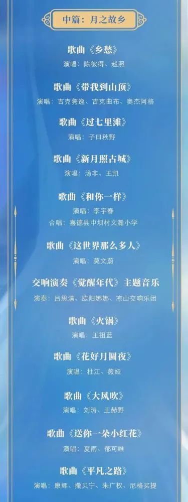 2021央視中秋晚會陣容、節目單公佈 2021央視中秋晚會陣容、節目單公佈