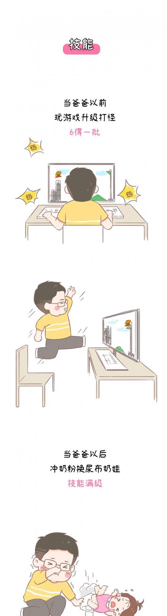 男人當爸前VS當爸後，真實！（漫畫）