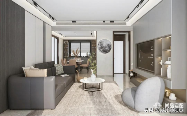 130㎡現代輕奢，真的從玄關美到浴室，看完走不動了