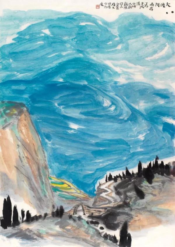 蜀中三傑,李瓊久山水欣賞 蜀中三傑,李瓊久山水欣賞