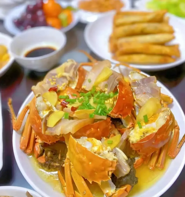 孃家人來做客，做幾道菜招待，弟弟說：真豐盛！可以做老闆了