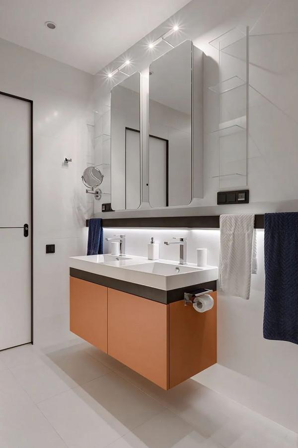 本案位於烏克蘭基輔，現代開放式格局色彩搭配美觀一起來欣賞吧