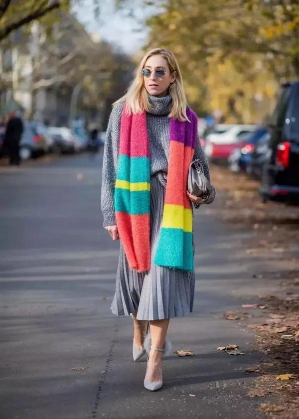 冬季時尚單品，圍巾