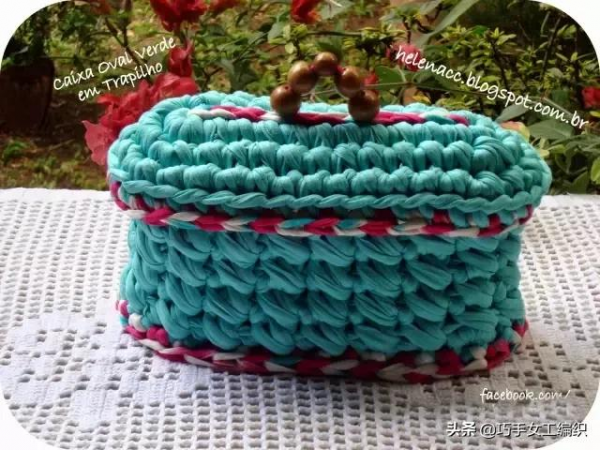 舊T恤以後不要扔,教你鉤成24種收納籃,美到眼花繚亂!(附針法圖解