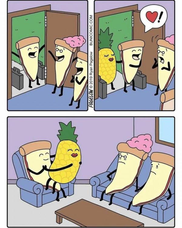 奇妙反轉的多格漫畫，讓人猜得到開頭，結尾出人意料