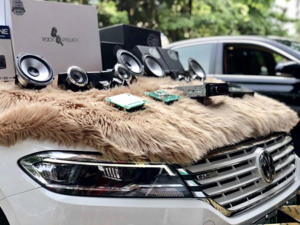 大眾朗逸純電動升級德國海螺3系-雲浮雲星音響