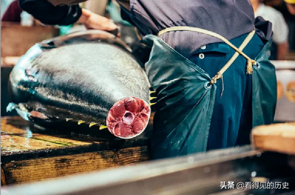 日本東京的築地魚市場 世界上最大的魚類和海鮮批發市場