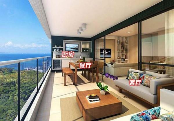 還是聰明人會利使用者型,陽臺擴進來一分為三,面積大多3個功能區 還是聰明人會利使用者型,陽臺擴進來一分為三,面積大多3個功能區