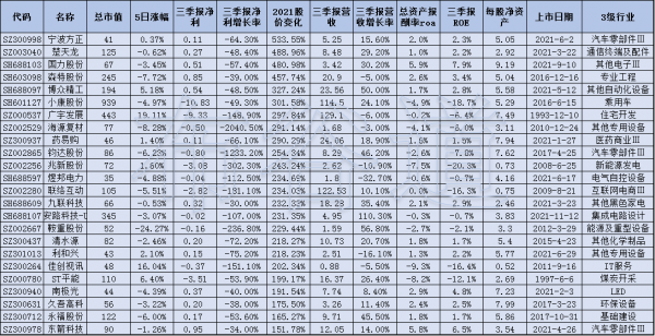 三季報淨利大滑坡、2021股價大漲股票簡析