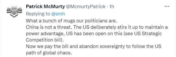 “可怕！”“我不想和中國開戰！”