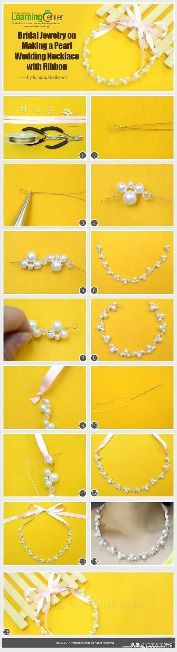 34種串珠飾品教程，收藏了