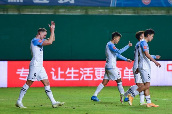 足球——中超:廣州城隊勝北京國安隊 足球——中超:廣州城隊勝北京國安隊