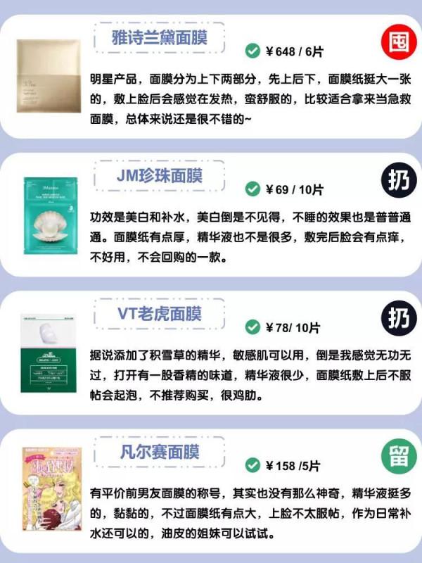 超全面膜大測評!來看看有沒有你的面膜? 超全面膜大測評!來看看有沒有你的面膜?